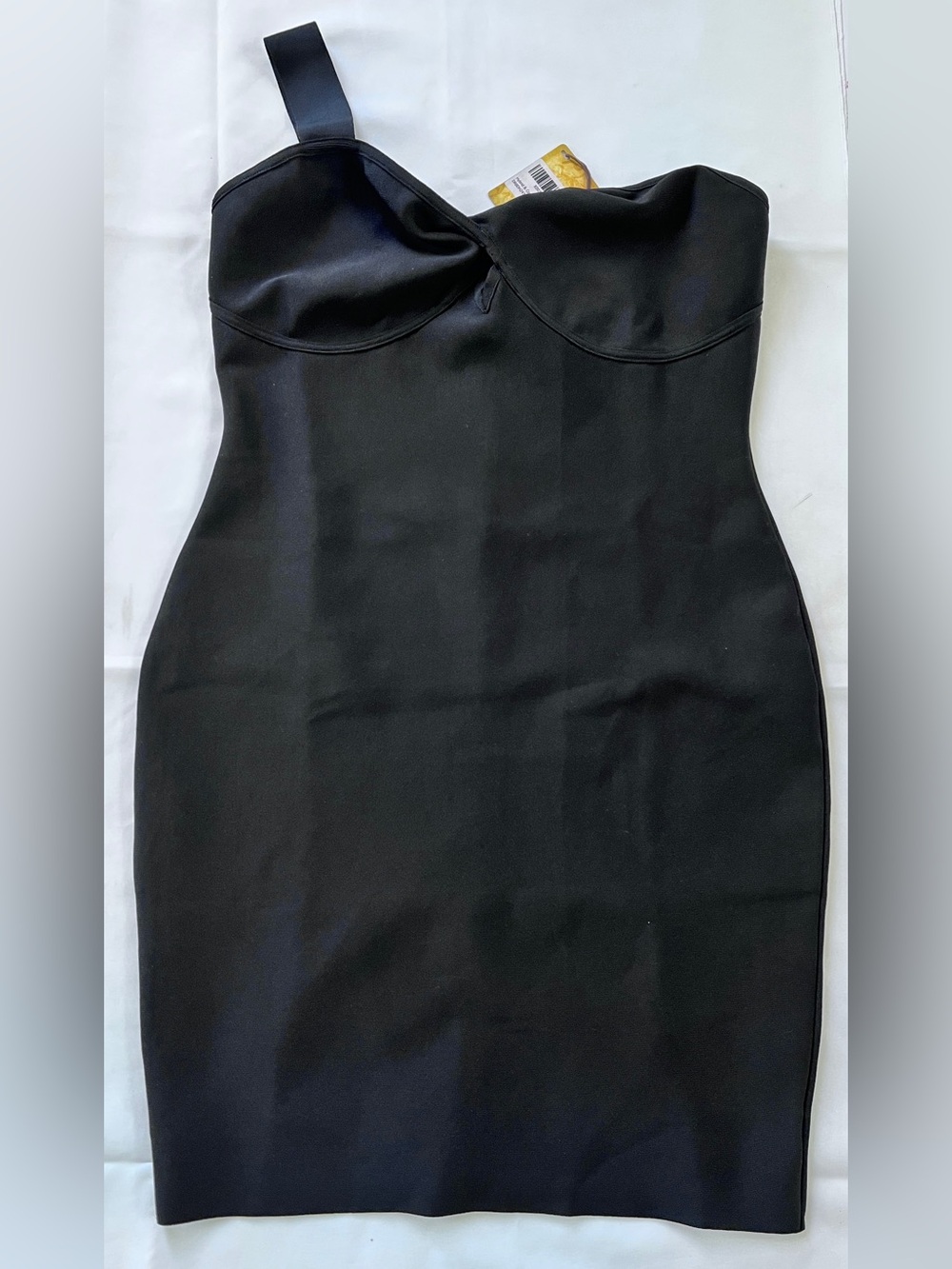 Hybrid & company Strapless Black Fitted Sheath Dress